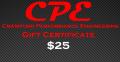 CPE-GC25:  CPE $25 Gift Certificate